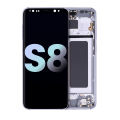 OLED Assembly With Frame Compatible For Samsung Galaxy S8 (Service Pack) (Orchid Gray)