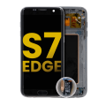 OLED Assembly With Frame Compatible For Samsung Galaxy S7 Edge (International / G935F) (Refurbished) (Black Onyx)