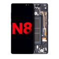 OLED Assembly With Frame Compatible For Samsung Galaxy Note 8 (Aftermarket Plus) (Midnight Black)