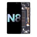 OLED Assembly With Frame Compatible For Samsung Galaxy Note 8 (Service Pack) (Midnight Black)