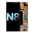 OLED Assembly With Frame Compatible For Samsung Galaxy Note 8 (Service Pack) (Maple Gold)