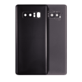 Back Cover Glass With Camera Lens Compatible For Samsung Galaxy Note 8 (No Logo) (Aftermarket Plus) (Midnight Black)