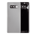 Back Cover Glass With Camera Lens Compatible For Samsung Galaxy Note 8 (No Logo) (Aftermarket Plus) (Silver)