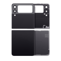 Back Cover Glass With Camera Lens Compatible For Samsung Galaxy Z Flip 3 5G (Aftermarket Plus) (Phantom Black)