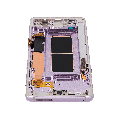 OLED Assembly With Frame Compatible For Samsung Galaxy Note 9 (Refurbished) (Lavender Purple)