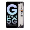 LCD Assembly With Frame Compatible For Motorola Moto G Stylus 5G (XT2215 / 2022) (Genuine OEM) (Steel Blue)