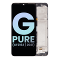LCD Assembly With Frame Compatible For Motorola Moto G Pure (XT2163 / 2021) (Genuine OEM) (All Colors)