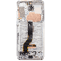 OLED Assembly With Frame Compatible For Samsung Galaxy S20 Plus 5G (Refurbished) (Cloud White)
