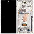OLED Assembly With Frame Compatible For Samsung Galaxy S23 Ultra (US & International) (Refurbished) (Cream)