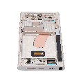 OLED Assembly With Frame Compatible For Samsung Galaxy S23 Ultra (US & International) (Refurbished) (Cream)