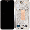 OLED Assembly With Frame Compatible For Samsung Galaxy S23 Plus 5G (US & International) (Refurbished) (Cream)