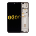 LCD Assembly With Frame Compatible For Nokia G300 (Refurbished) (Meteor Grey)