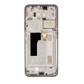 LCD Assembly With Frame Compatible For Nokia G300 (Refurbished) (Meteor Grey)