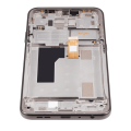 LCD Assembly With Frame Compatible For Nokia G300 (Refurbished) (Meteor Grey)