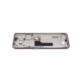 LCD Assembly With Frame Compatible For Nokia G300 (Refurbished) (Meteor Grey)