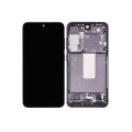 OLED Assembly With Frame Compatible For Samsung Galaxy S23 5G (US & International) (Refurbished) (Phantom Black)