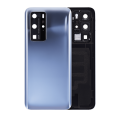 Back cover Glass With Camera Lens Compatible For Huawei P40 Pro (Mirror Silver)