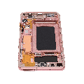 OLED Assembly With Frame Compatible For Samsung Galaxy S10 (Refurbished) (Flamingo Pink)