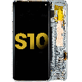 OLED Assembly With Frame Compatible For Samsung Galaxy S10 (Refurbished) (Prism Green)