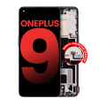 OLED Assembly With Frame Compatible For OnePlus 9 (North American Version) (Aftermarket Plus) (Astral Black)