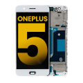 OLED Assembly With Frame Compatible For OnePlus 5 (Refurbished) (White)
