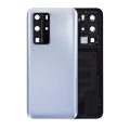 Back cover Glass With Camera Lens Compatible For Huawei P40 Pro (Matte Silver)