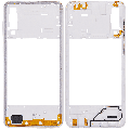 Mid-Frame Housing Compatible For Samsung Galaxy A30s (A307 / 2019) (Prism Crush White)