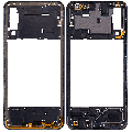 Mid-Frame Housing Compatible For Samsung Galaxy A30s (A307 / 2019) (Prism Crush Black)