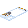 Mid-Frame Housing Compatible For Samsung Galaxy A23 (A235 / 2022) (Blue)