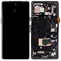 OLED Assembly With Frame (With Finger Print Scanner) Compatible For Google Pixel 7a 5G (Refurbished) (Charcoal) 