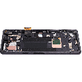 OLED Assembly With Frame (With Finger Print Scanner) Compatible For Google Pixel 7a 5G (Refurbished) (Charcoal) 