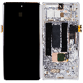 OLED Assembly With Frame (With Finger Print Scanner) Compatible For Google Pixel 7a 5G (Refurbished) (Snow) 