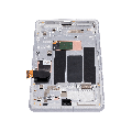 OLED Assembly With Frame (With Finger Print Scanner) Compatible For Google Pixel 7a 5G (Refurbished) (Snow) 