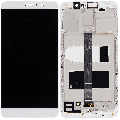 LCD Assembly With Frame Compatible For Huawei Mate 9 (Refurbished) (White)