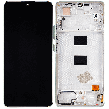 OLED Assembly With Frame Compatible For Xiaomi Redmi Note 13 4G (Refurbished) (Mint Green)