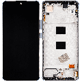 OLED Assembly With Frame Compatible For Xiaomi Redmi Note 13 4G (Refurbished) (Ice Blue)
