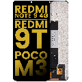 LCD Assembly Without Frame Compatible For Xiaomi Redmi Note 9 4G / Redmi 9T / Poco M3 (Refurbished) (All Colors)