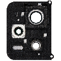Back Camera Lens With Bracket / Bezel Compatible For Xiaomi Redmi Note 12 Pro Plus (Obsidian Black)