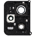 Back Camera Lens With Bracket / Bezel Compatible For Xiaomi Redmi Note 12 Pro Plus (Iceberg Blue)