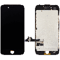 LCD Assembly With Steel Plate Compatible For iPhone 7 (Aftermarket) (Black)