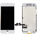 LCD Assembly With Steel Plate Compatible For iPhone 7 (Aftermarket) (White)