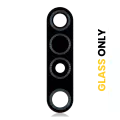 Back Camera Lens (Glass Only) With Adhesive Compatible For Motorola One Vision Plus (2020) (Black)