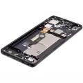 OLED Assembly With Frame Compatible For Motorola Moto Edge 50 Pro (XT2403 / 2024) (Refurbished) (Black Beauty)