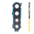 Back Camera Lens With Bracket / Bezel Compatible For Xiaomi Redmi Note 8T (Neptune Blue)