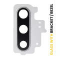 Back Camera Lens With Bracket / Bezel Compatible For Samsung Galaxy Note 10  (Aura Glow / Silver)