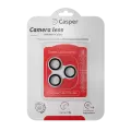 Casper Camera Lens Protector Compatible For iPhone 15 Pro / 15 Pro Max (Black) (Clear)