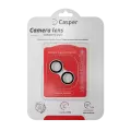 Casper Camera Lens Protector Compatible For iPhone 15 / 15 Plus (Black) (Clear)