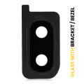 Back Camera Lens With Bracket / Bezel Compatible For Samsung Galaxy A20 (A205 / 2019) (Black)