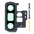 Back Camera Lens With Bracket / Bezel Compatible For Samsung Galaxy Note 10 Plus / 5G (Aura Black)