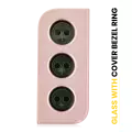 Back Camera Lens With Cover Bezel Ring Compatible For Samsung Galaxy S21 (Phantom Pink)